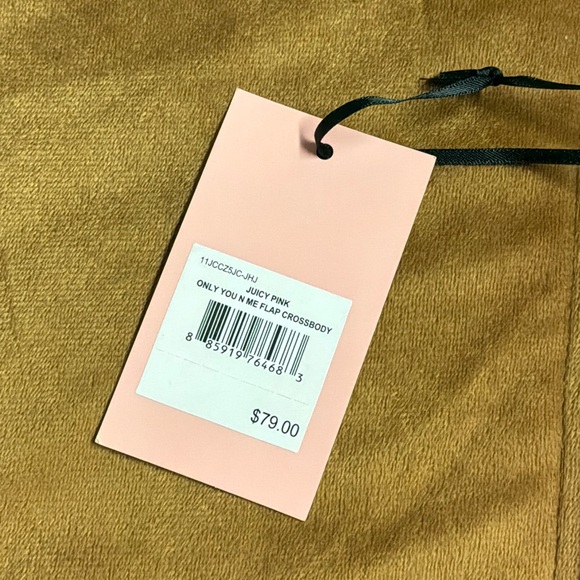 Juicy Couture "Only You N Me" Flap Crossbody Handbag - Picture 3 of 6